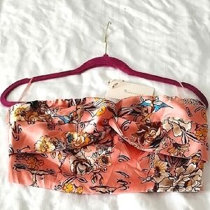 Rosevelvet Woman's Coral Combo Crop Top, Size M, NWT